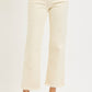 Tummy Control High Rise Ankle Straight Textured Jeans