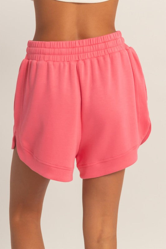 Elastic Waist Gym Shorts