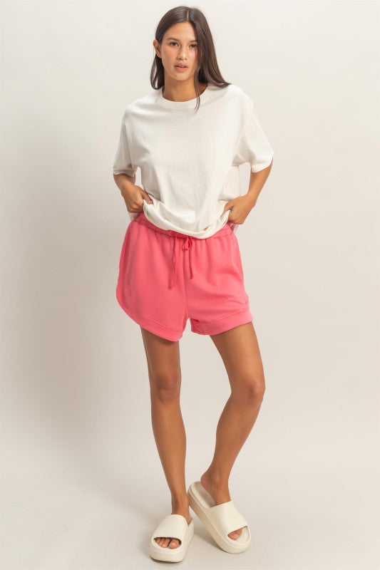 Elastic Waist Gym Shorts