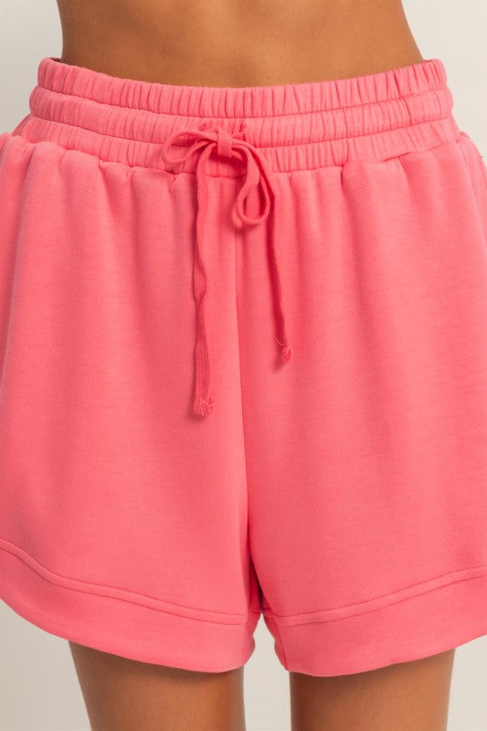 Elastic Waist Gym Shorts
