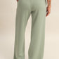 Elastic Waist Wide Leg Pants