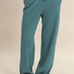Elastic Waist Wide Leg Pants