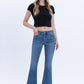 Mid Rise Super Soft Crop Flare Jeans