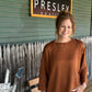3/4 Folded Sleeve Knit Top