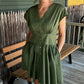 Short Sleeve Mini Dress w/Elastic Waist