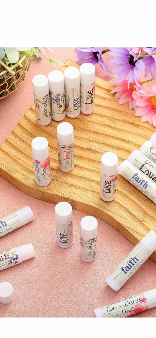 Moisturizing Lip Balm with inspiration Bible Verse