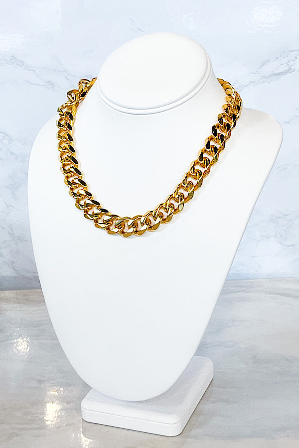 Natural Elements Gold Chunky Chain Necklace
